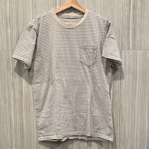 Katin Striped Short Sleeve Tee in light blue and Cream stripes